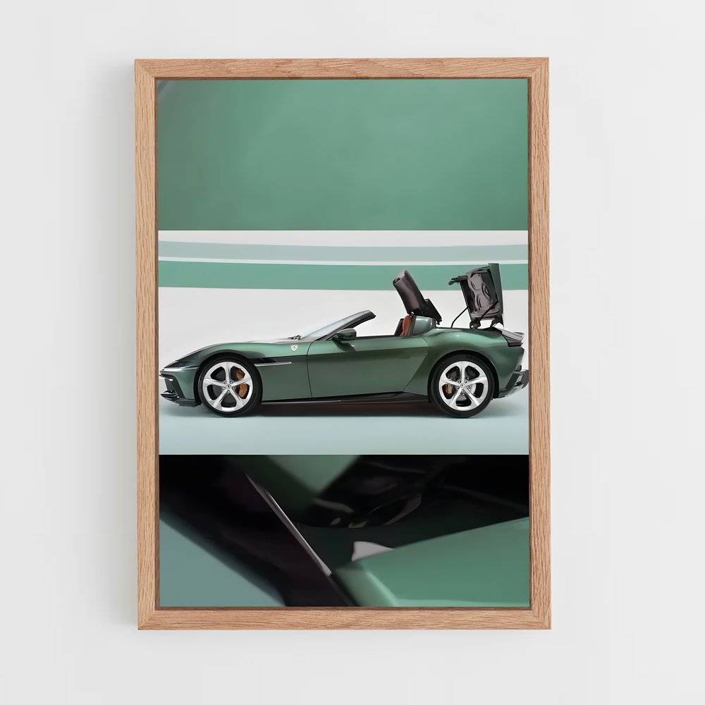 Poster Green Speedster – affiche Ferrari (vue 4)